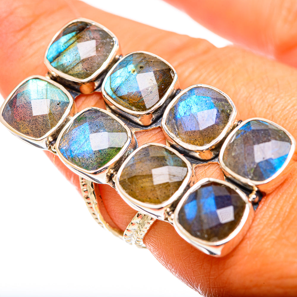 Labradorite Rings handcrafted by Anasilvercos - RING114378