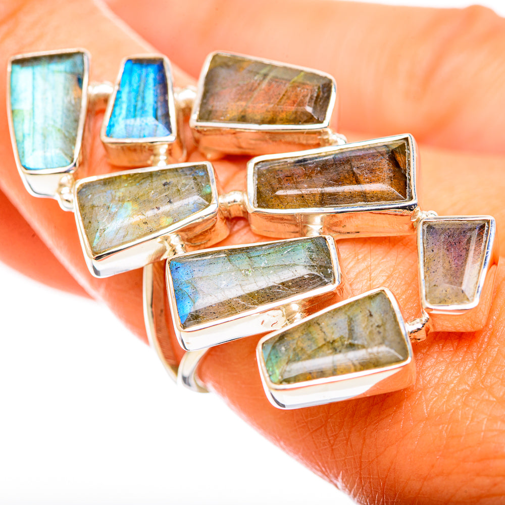 Labradorite Rings handcrafted by Anasilvercos - RING114393