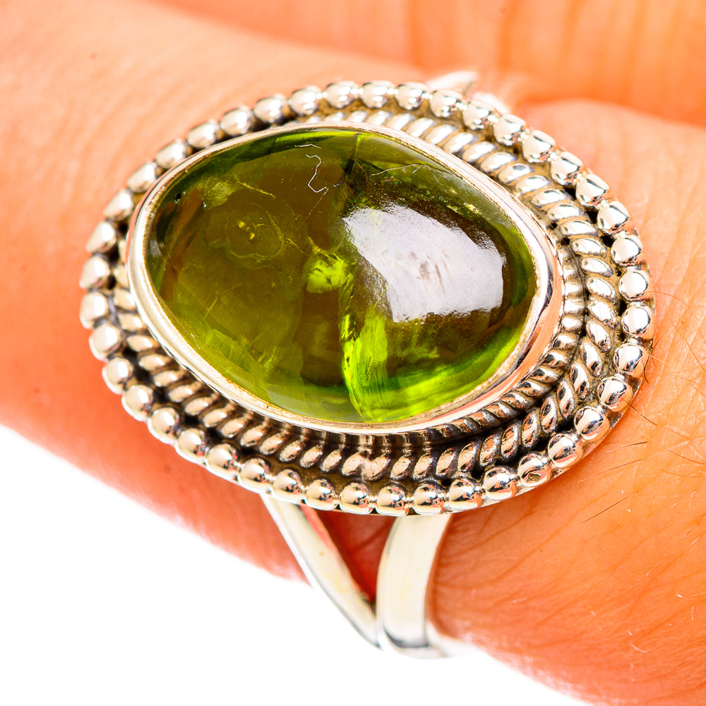 Peridot Rings handcrafted by Anasilvercos - RING114402