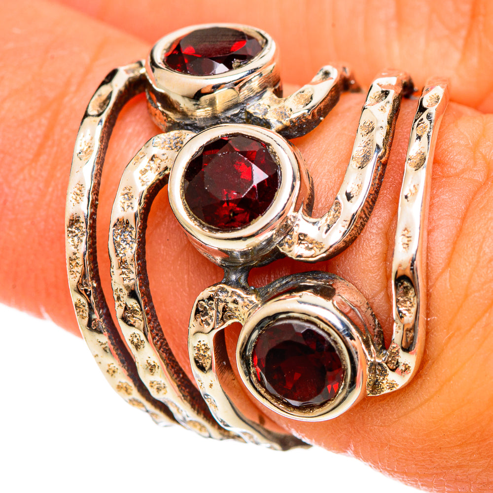 Garnet Rings handcrafted by Anasilvercos - RING114413