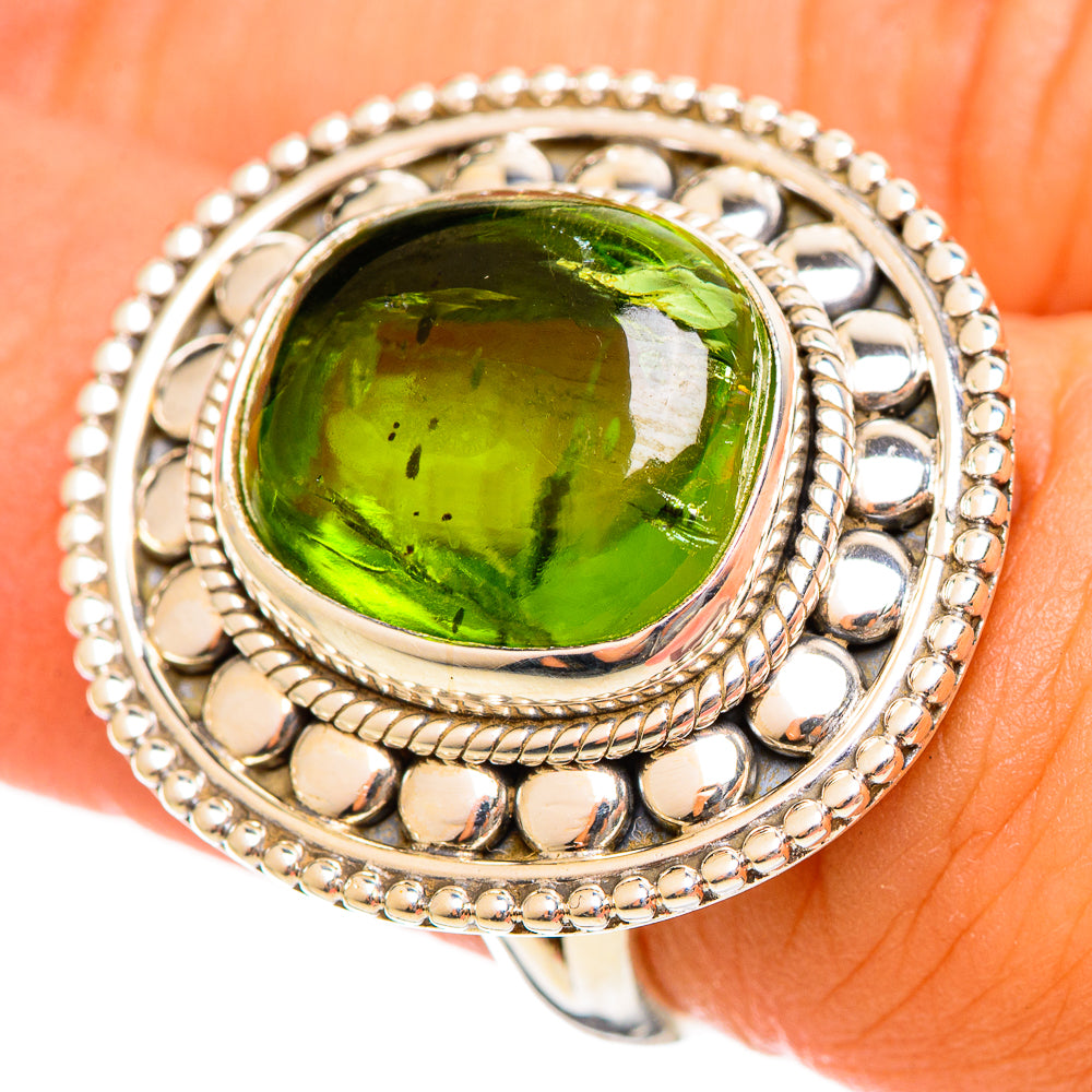 Peridot Rings handcrafted by Anasilvercos - RING114431