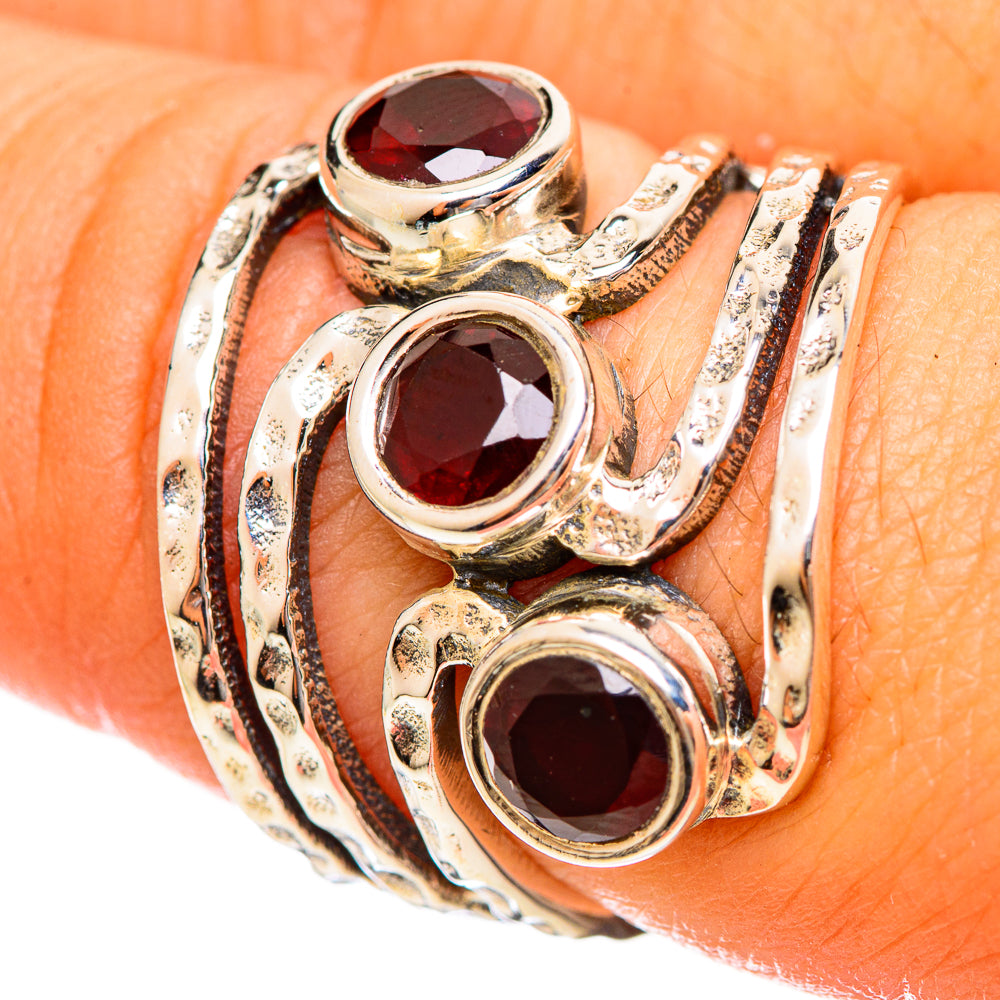 Garnet Rings handcrafted by Anasilvercos - RING114443