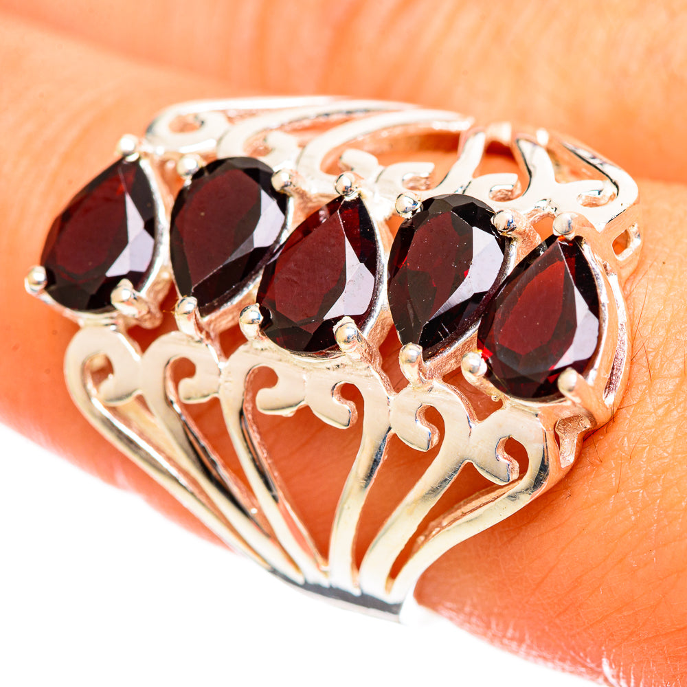 Garnet Rings handcrafted by Anasilvercos - RING114444