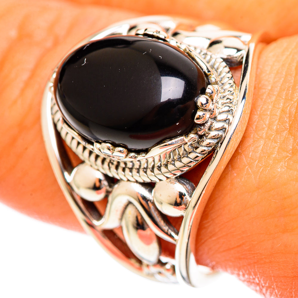 Black Onyx Rings handcrafted by Anasilvercos - RING114451