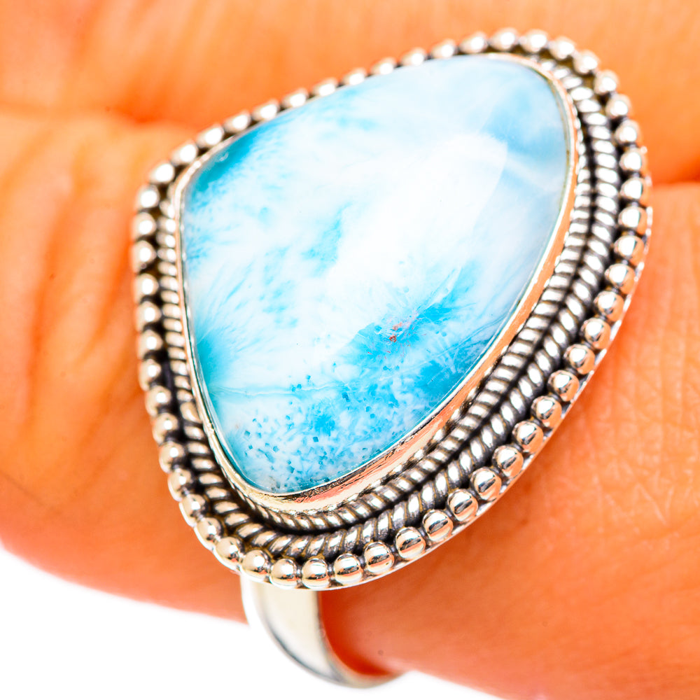 Larimar Rings handcrafted by Anasilvercos - RING114461