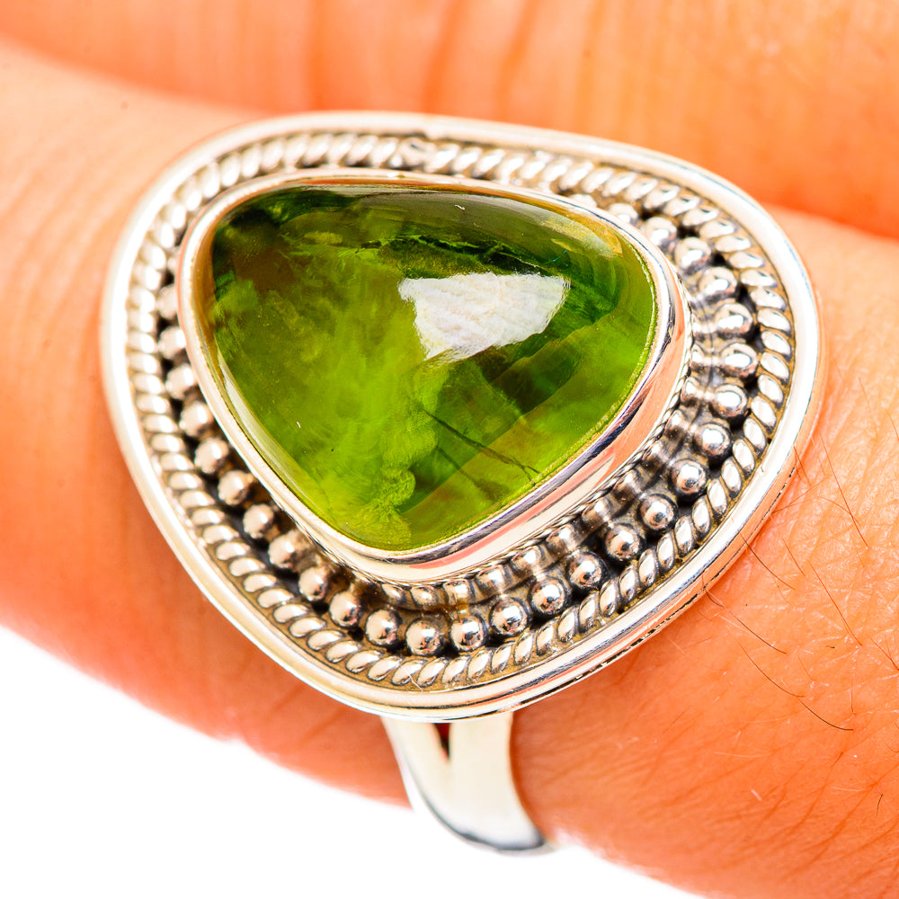 Peridot Rings handcrafted by Anasilvercos - RING114463