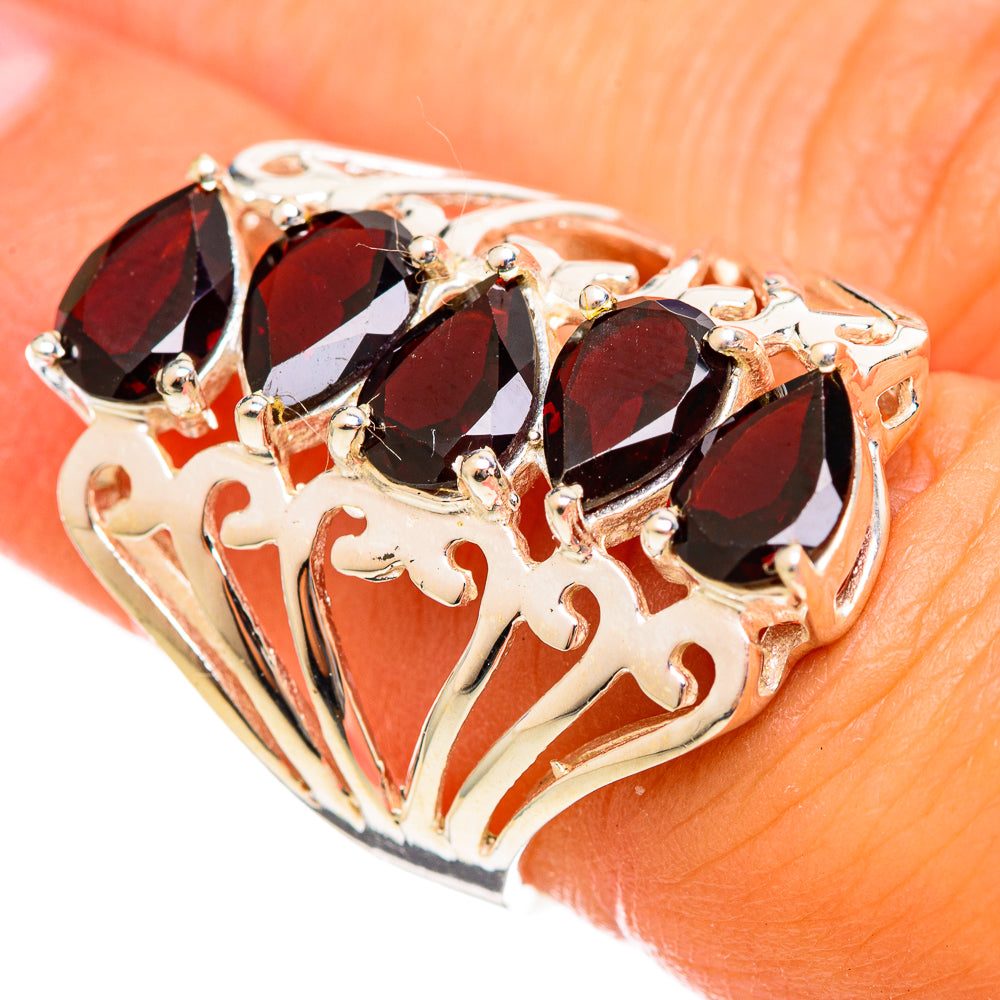 Garnet Rings handcrafted by Anasilvercos - RING114474
