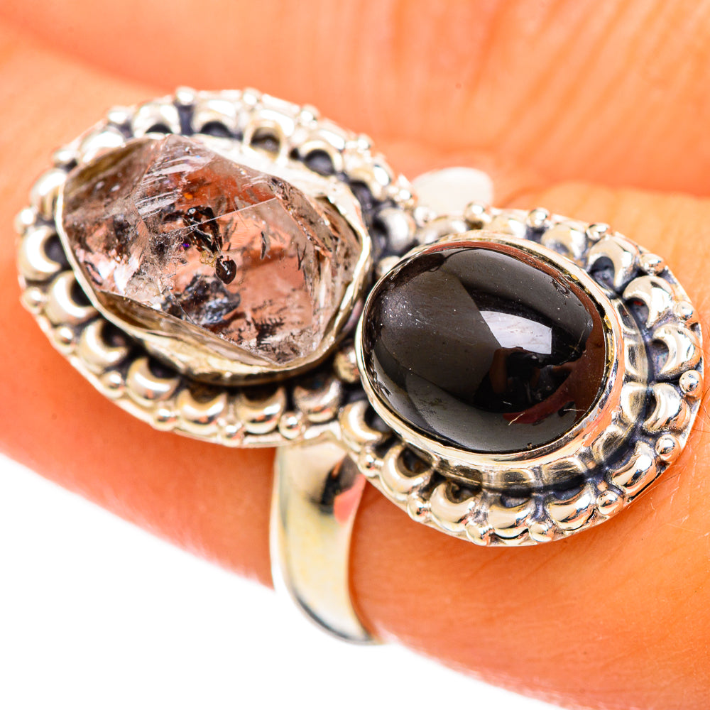 Herkimer Diamond Rings handcrafted by Anasilvercos - RING114482