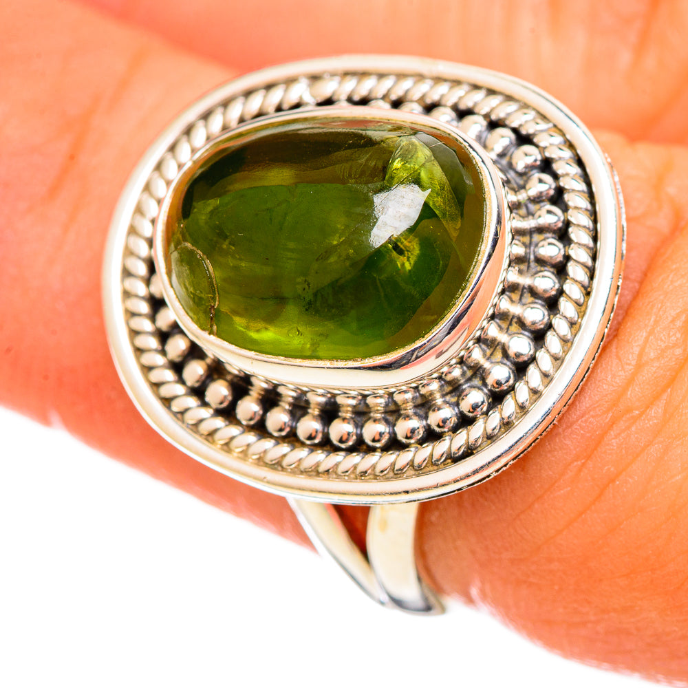 Peridot Rings handcrafted by Anasilvercos - RING114493