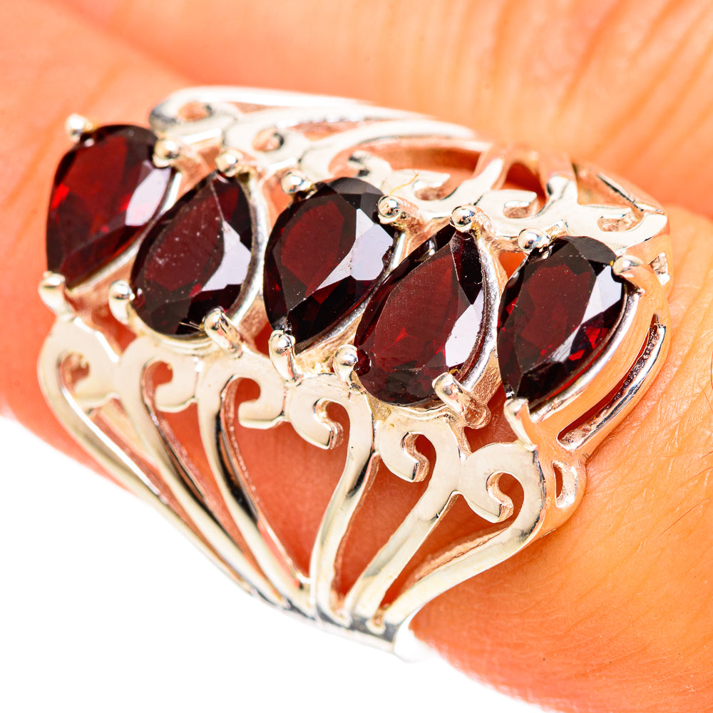 Garnet Rings handcrafted by Anasilvercos - RING114505
