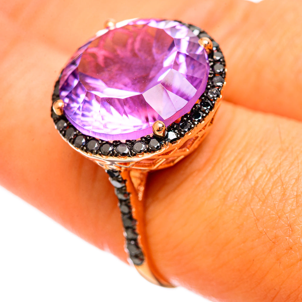 Amethyst Rings handcrafted by Anasilvercos - RING114509
