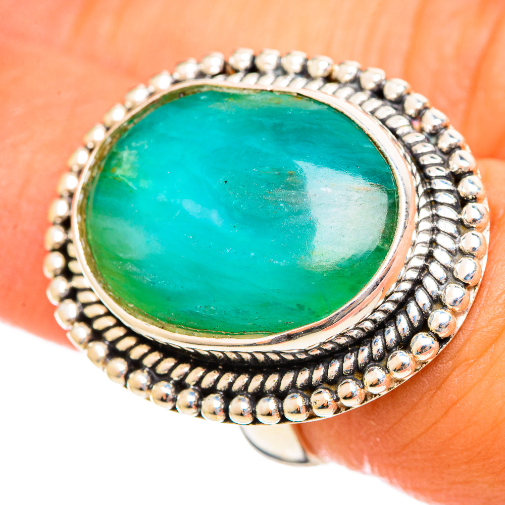 Peruvian Opal Rings handcrafted by Anasilvercos - RING114518