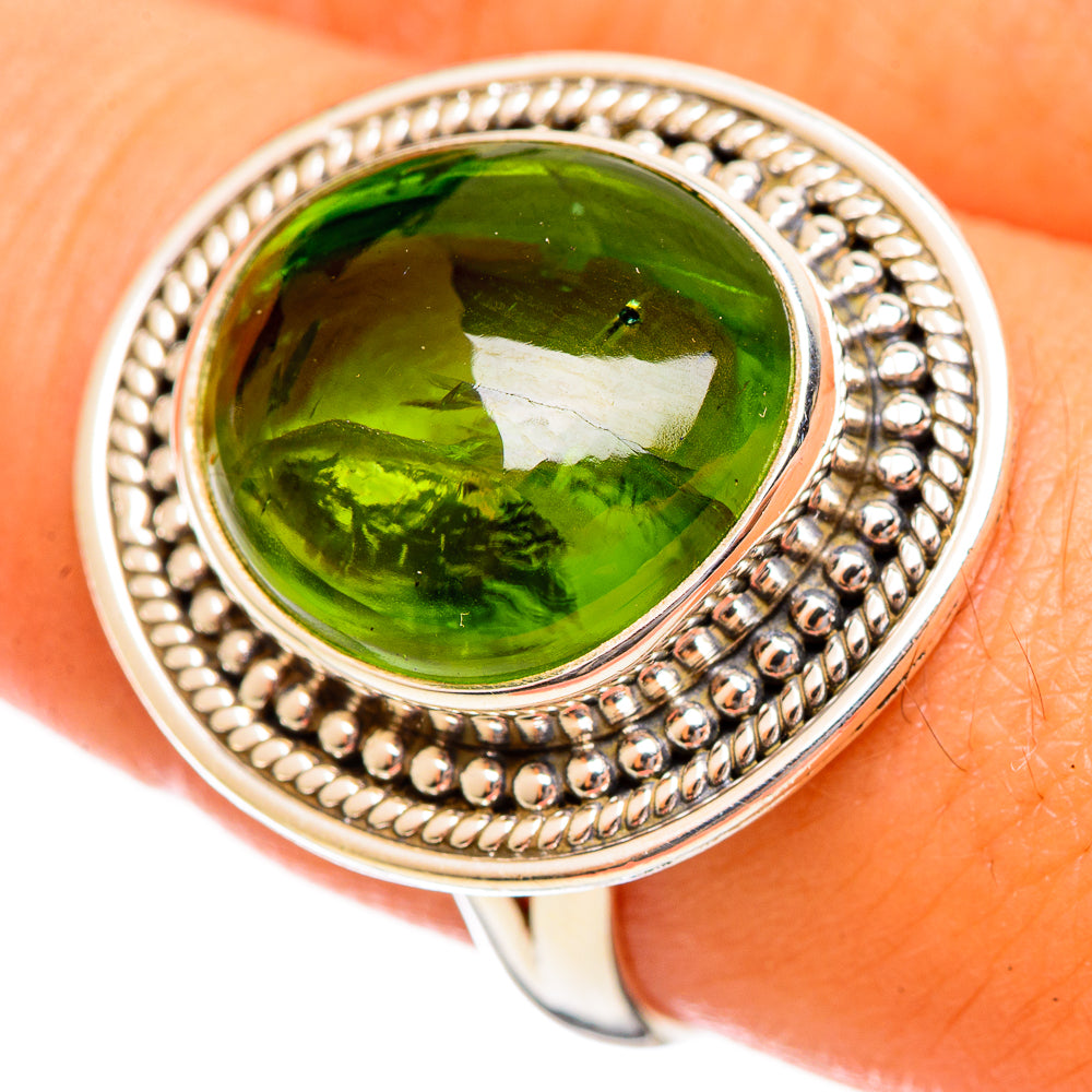 Peridot Rings handcrafted by Anasilvercos - RING114522