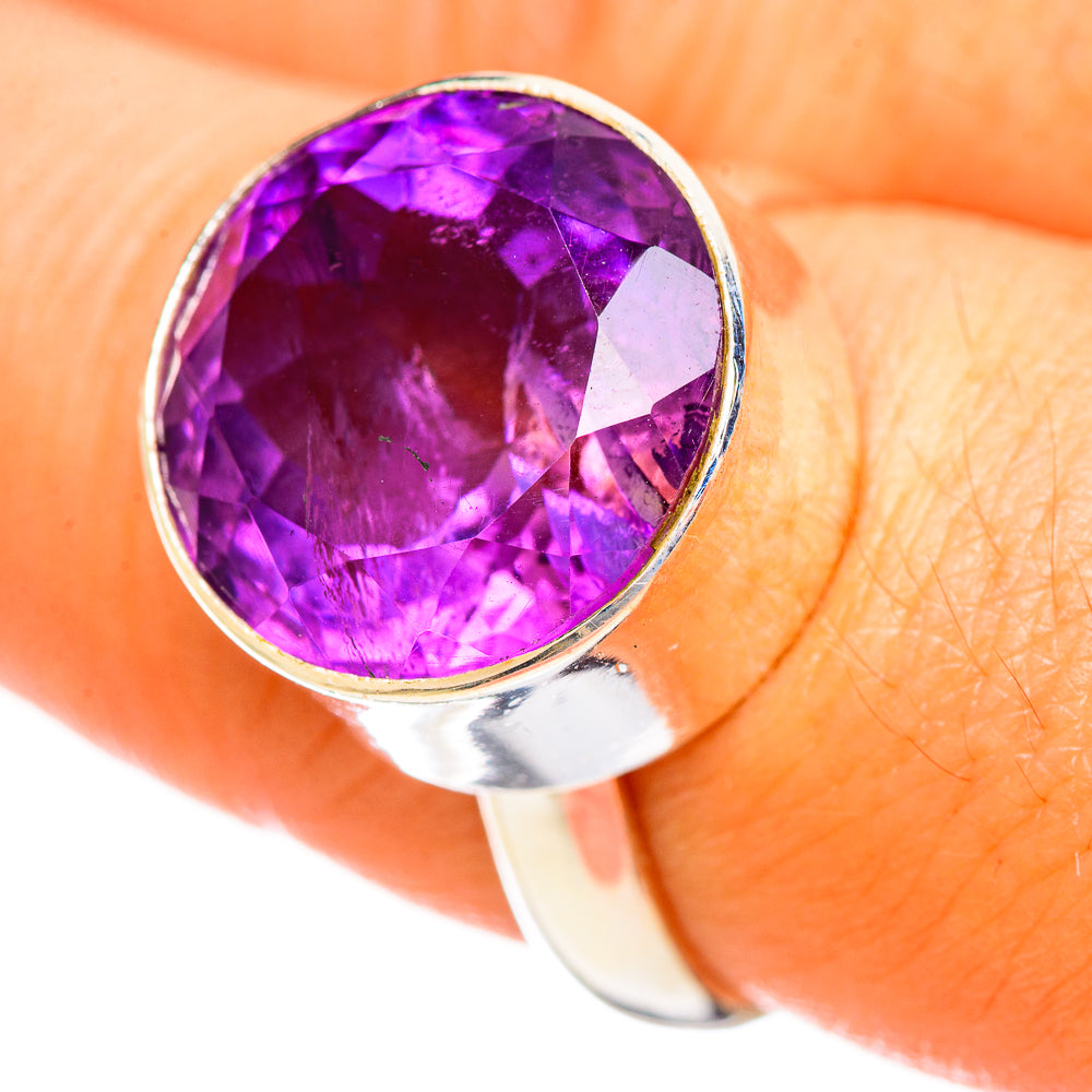 Amethyst Rings handcrafted by Anasilvercos - RING114536