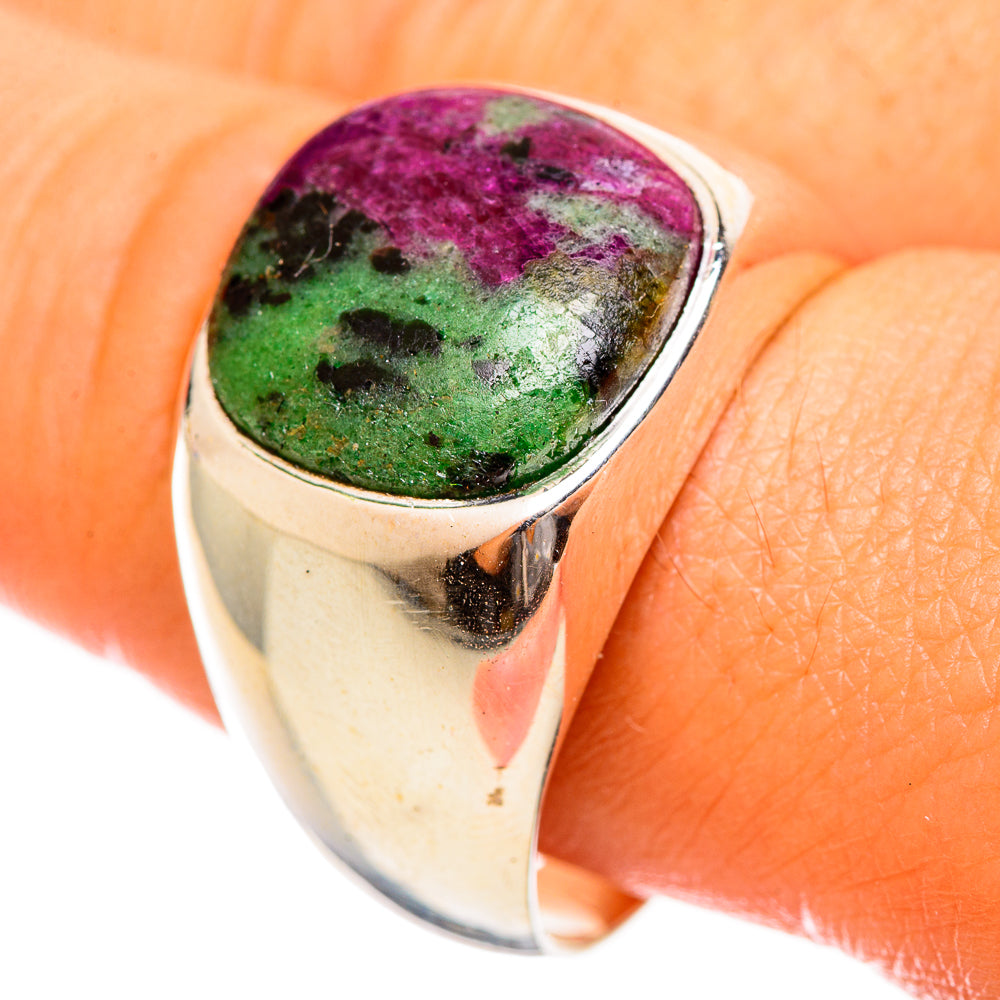 Ruby Zoisite Rings handcrafted by Anasilvercos - RING114543