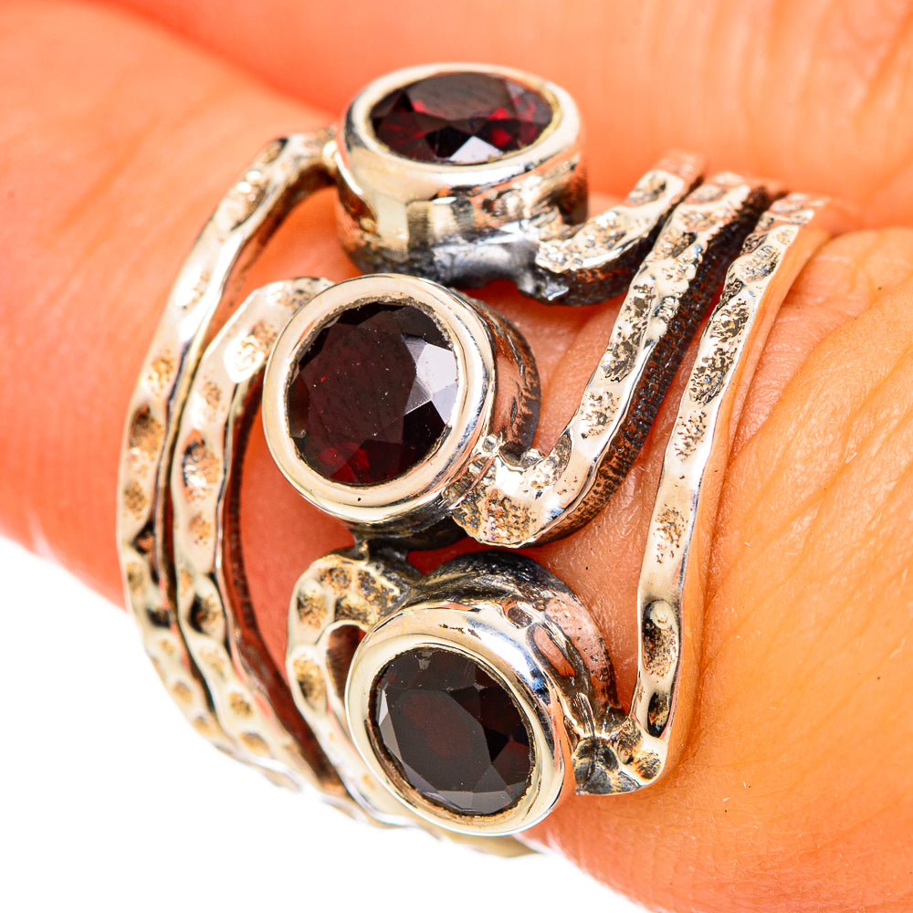 Garnet Rings handcrafted by Anasilvercos - RING114578