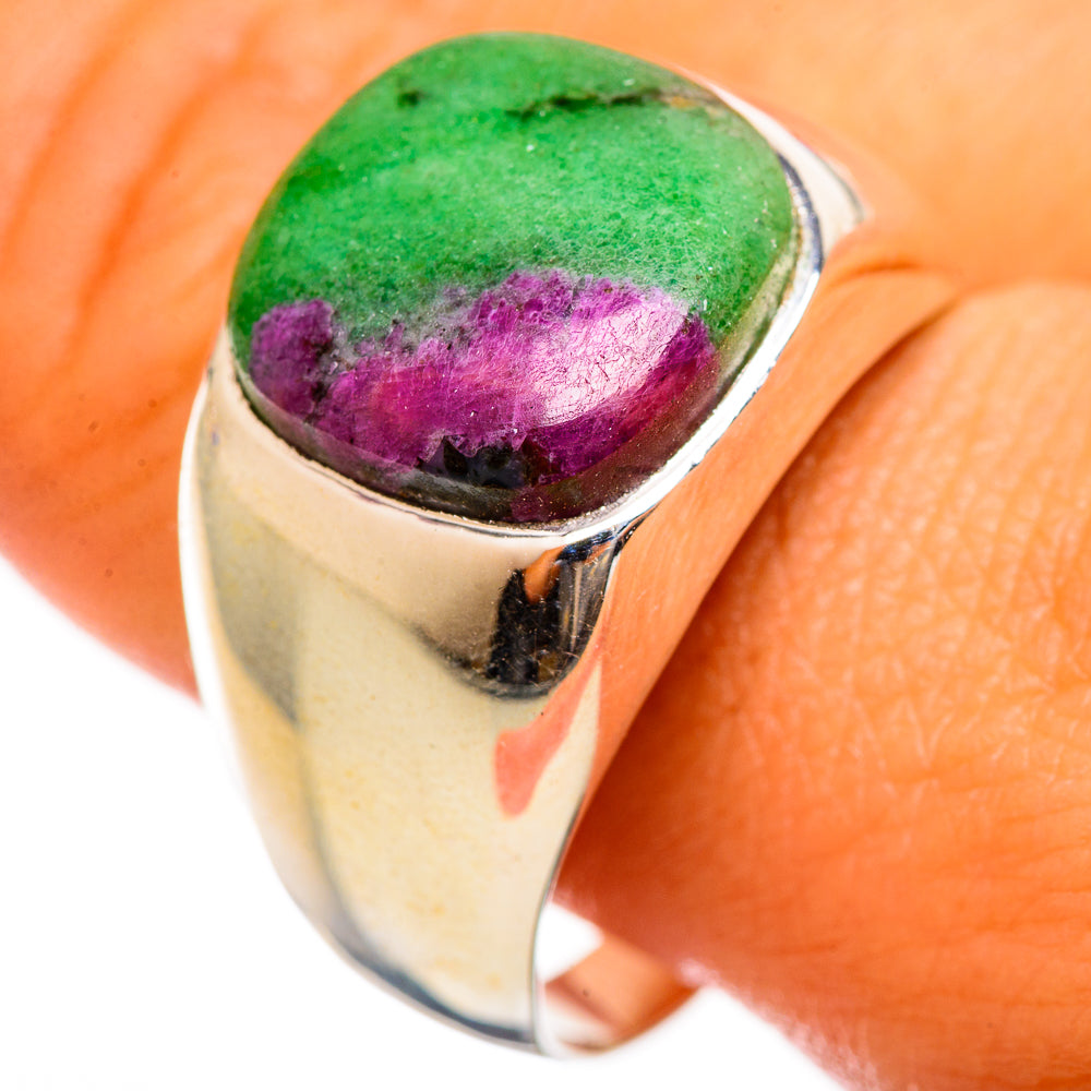 Ruby Zoisite Rings handcrafted by Anasilvercos - RING114608