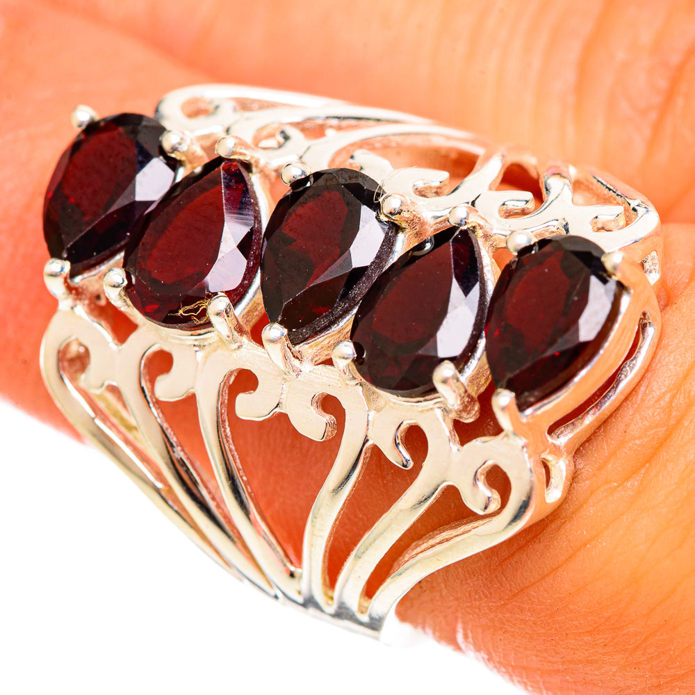 Garnet Rings handcrafted by Anasilvercos - RING114615