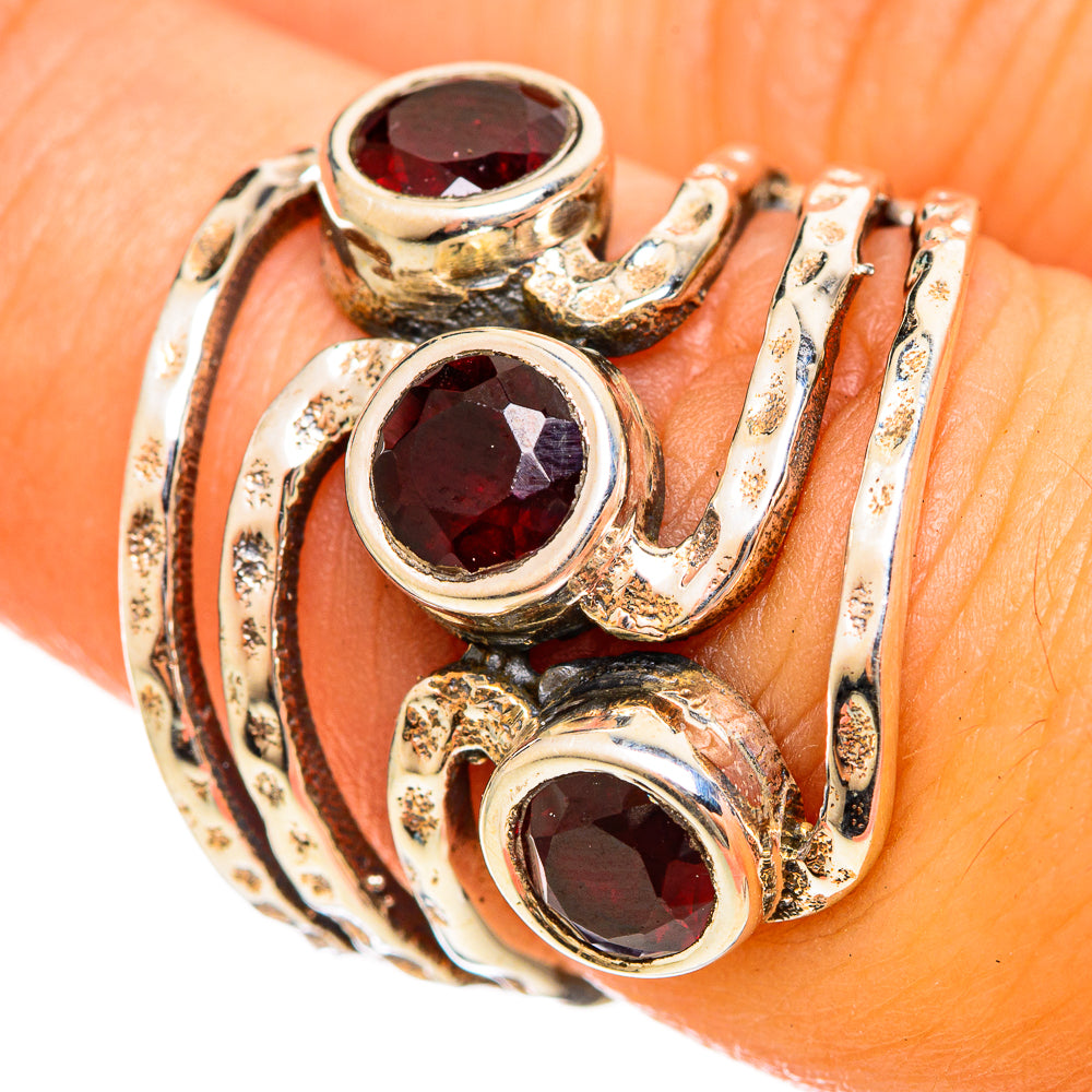 Garnet Rings handcrafted by Anasilvercos - RING114616