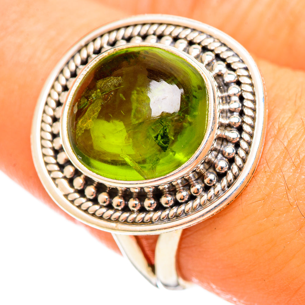 Peridot Rings handcrafted by Anasilvercos - RING114628