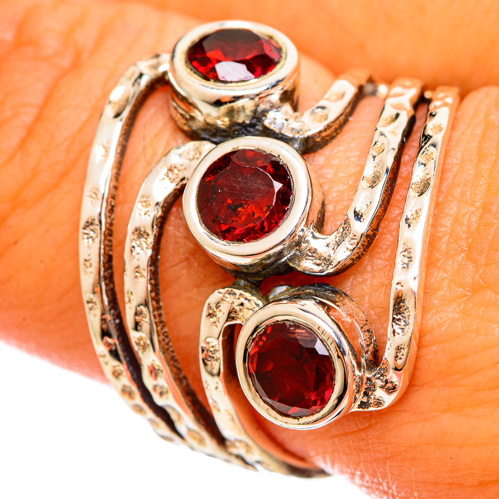 Garnet Rings handcrafted by Anasilvercos - RING114630
