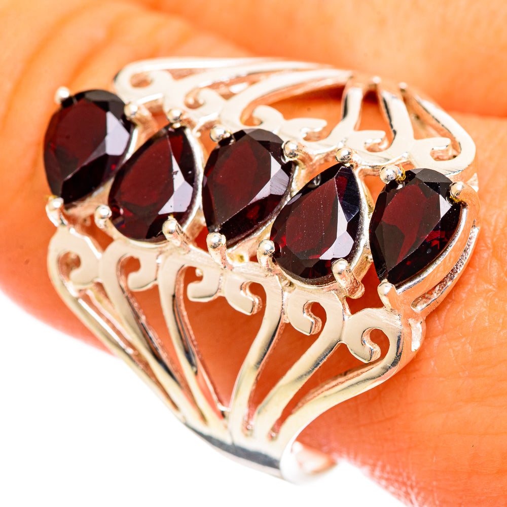Garnet Rings handcrafted by Anasilvercos - RING114631