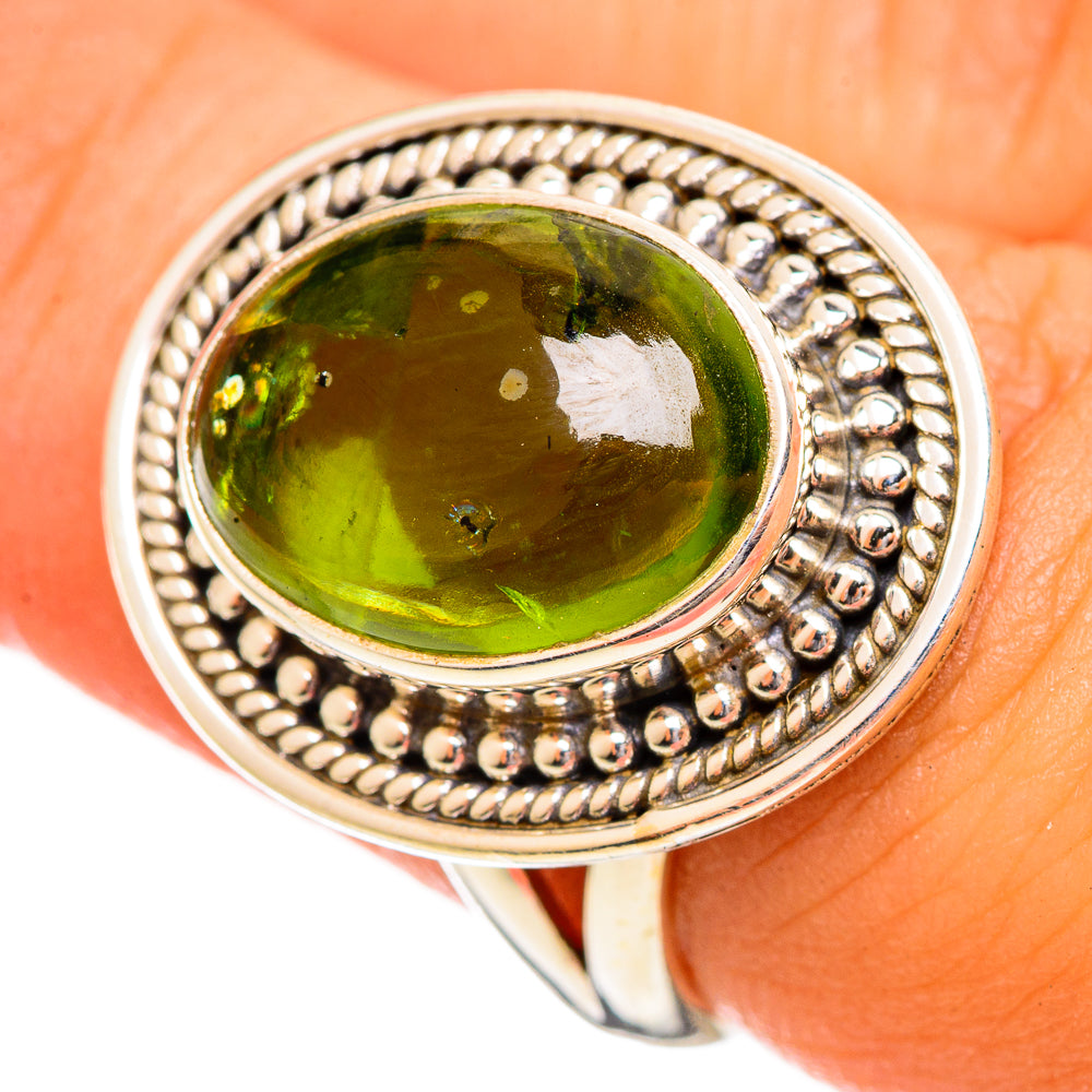 Peridot Rings handcrafted by Anasilvercos - RING114642