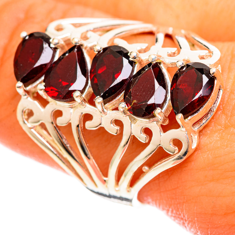 Garnet Rings handcrafted by Anasilvercos - RING114644