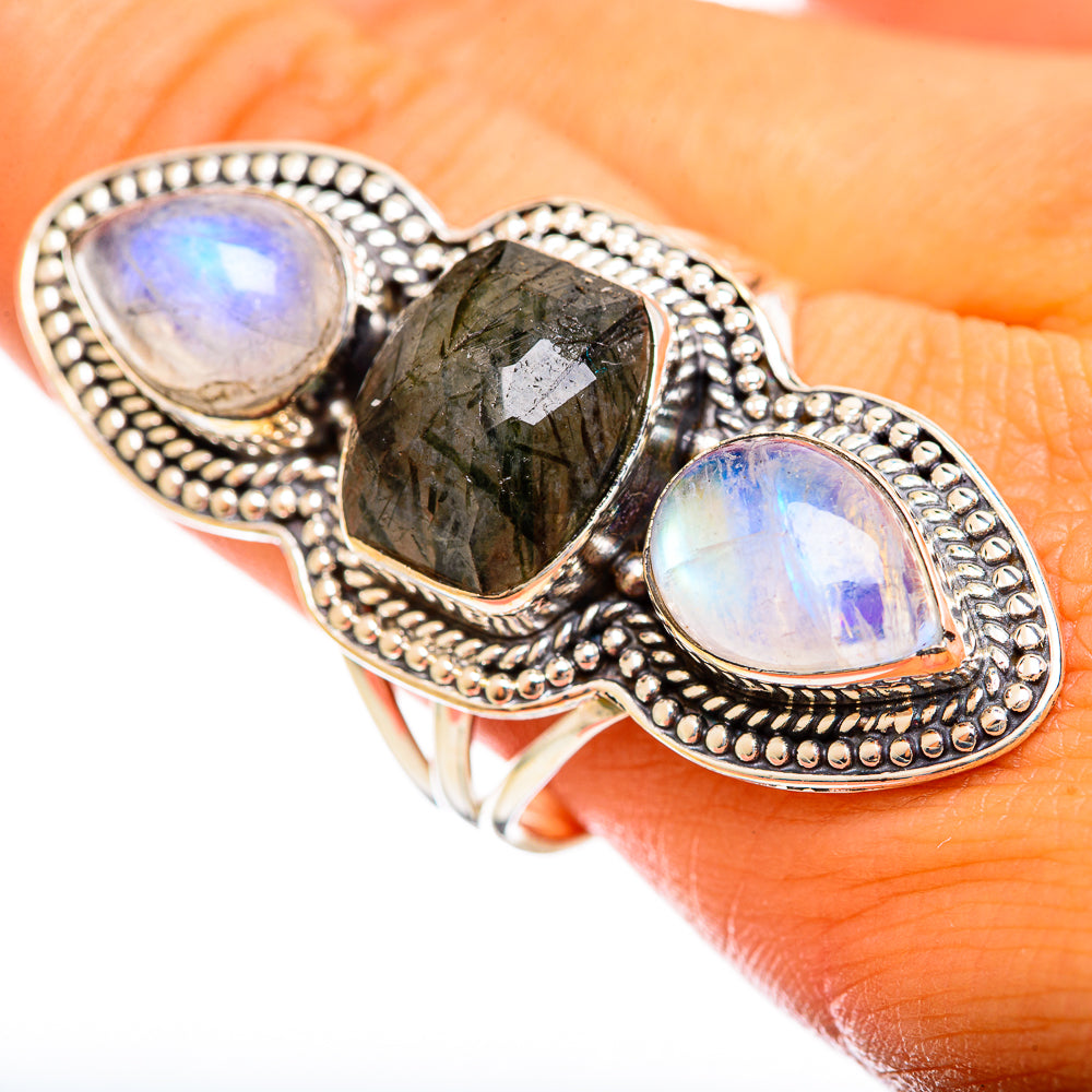 Tourmalinated Quartz Rings handcrafted by Anasilvercos - RING114647