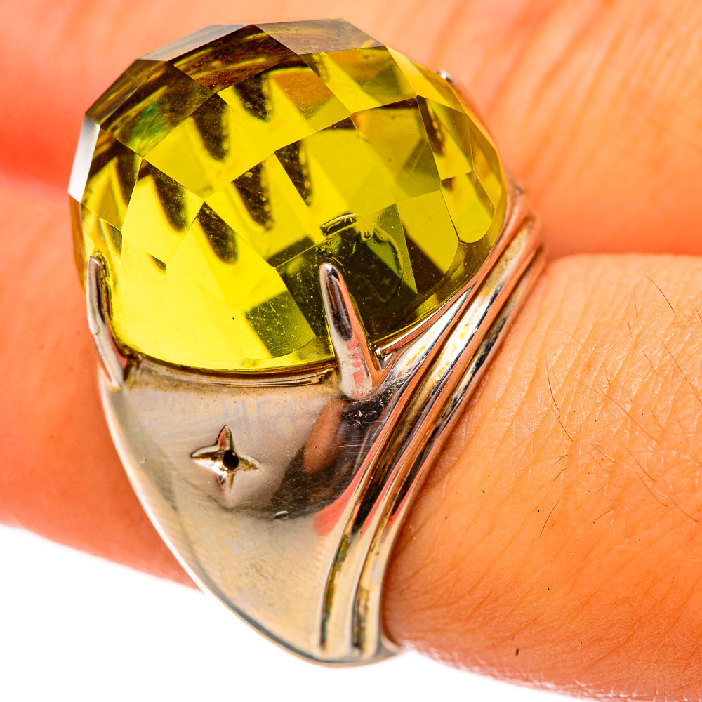 Peridot Rings handcrafted by Anasilvercos - RING114651