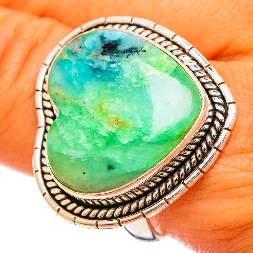 Peruvian Opal Rings handcrafted by Anasilvercos - RING114657