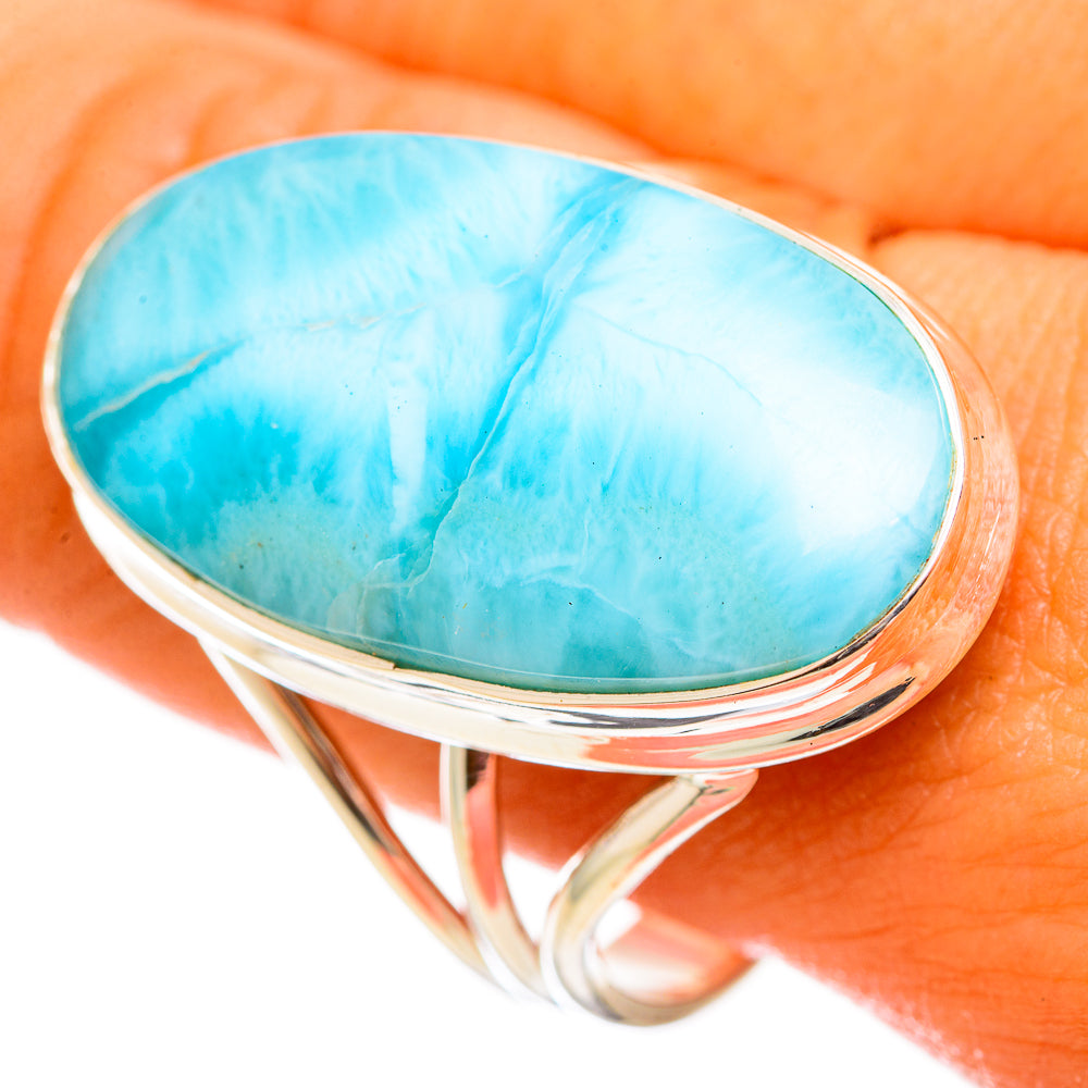 Larimar Rings handcrafted by Anasilvercos - RING114659