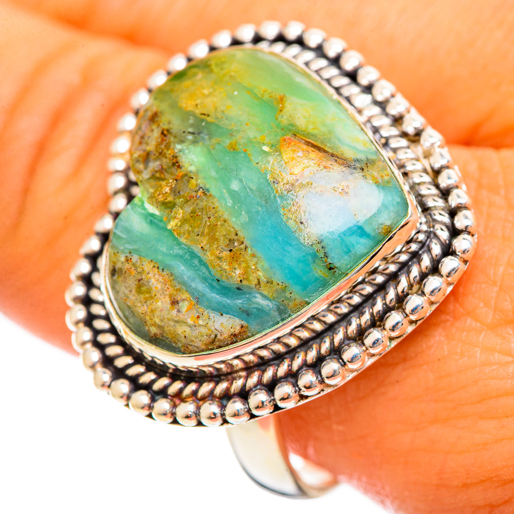 Peruvian Opal Rings handcrafted by Anasilvercos - RING114682