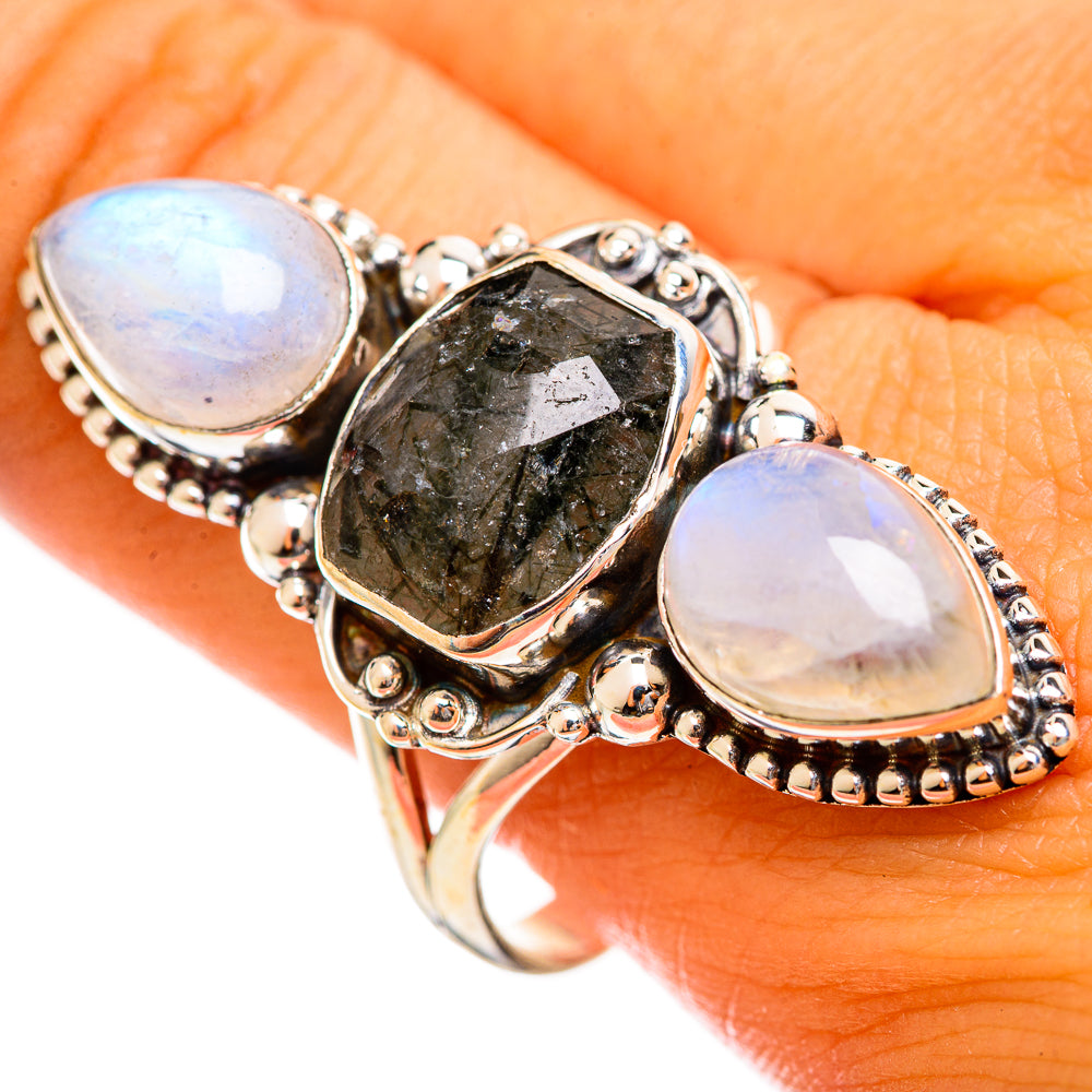 Tourmalinated Quartz Rings handcrafted by Anasilvercos - RING114684