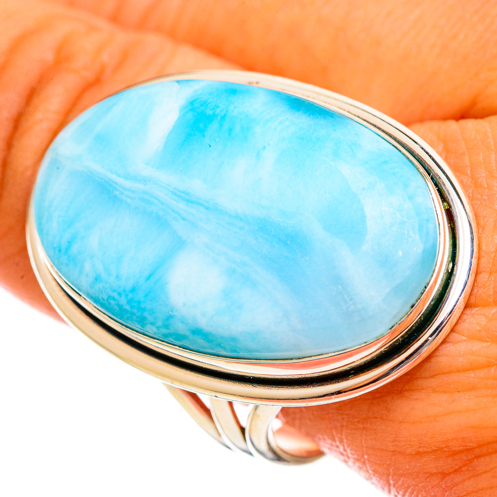Larimar Rings handcrafted by Anasilvercos - RING114689