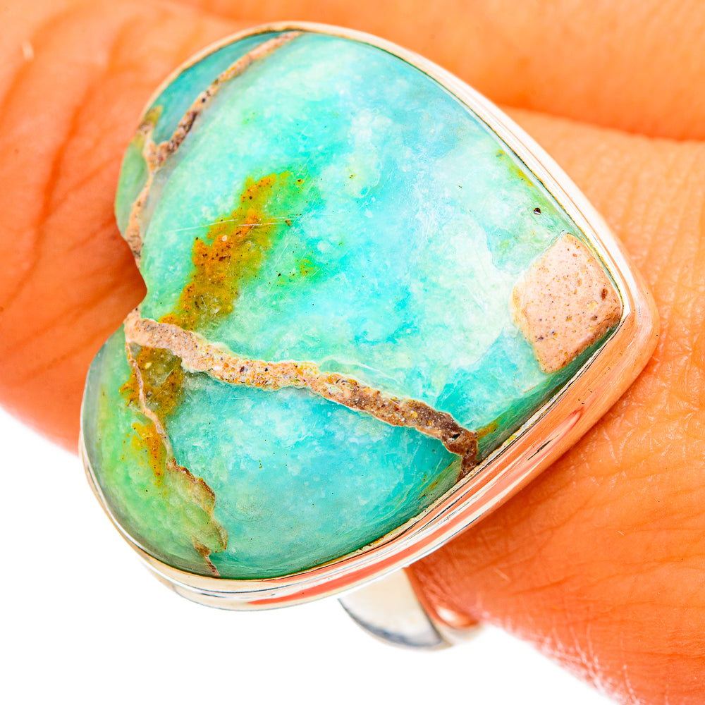 Peruvian Opal Rings handcrafted by Anasilvercos - RING114694