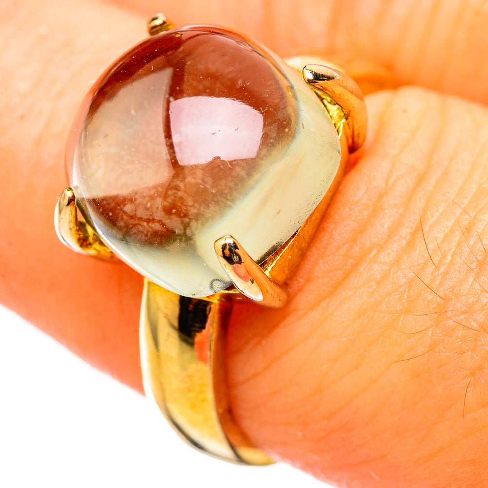 Prehnite Rings handcrafted by Anasilvercos - RING114700