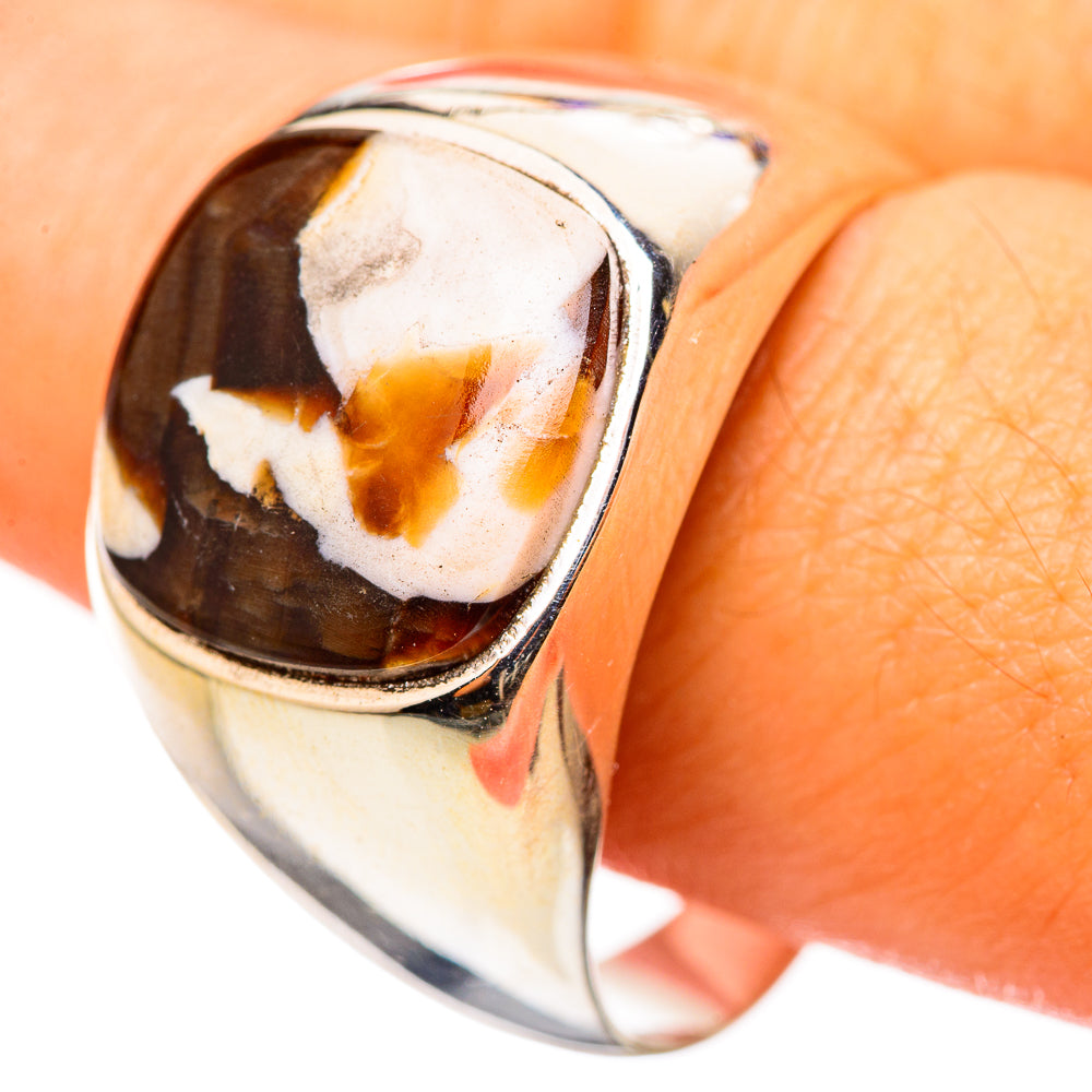 Peanut Wood Jasper Rings handcrafted by Anasilvercos - RING114703