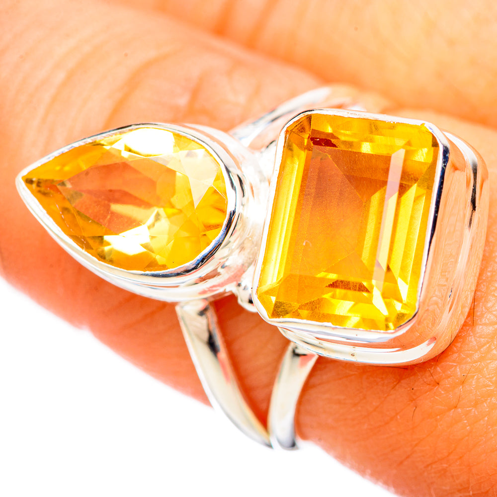 Citrine Rings handcrafted by Anasilvercos - RING114704