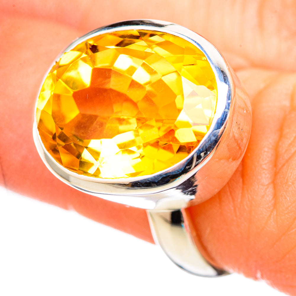 Citrine Rings handcrafted by Anasilvercos - RING114705