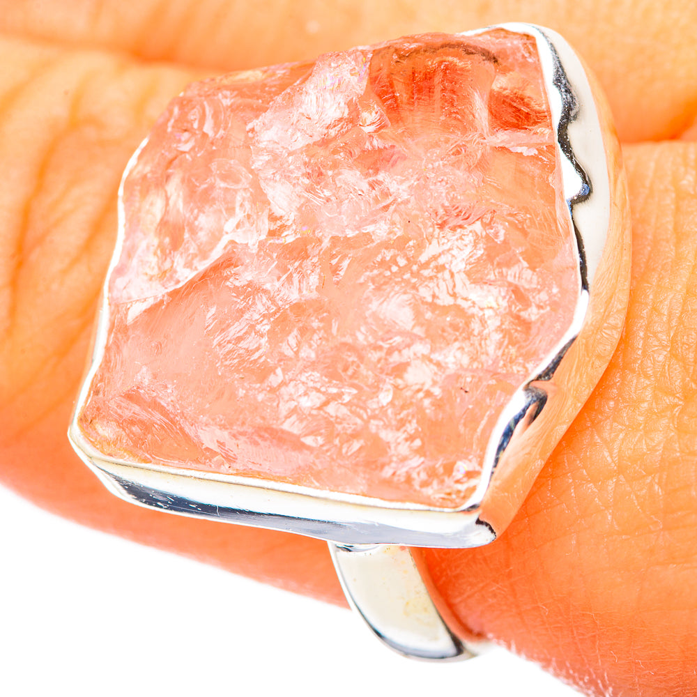 Rose Quartz Rings handcrafted by Anasilvercos - RING114707
