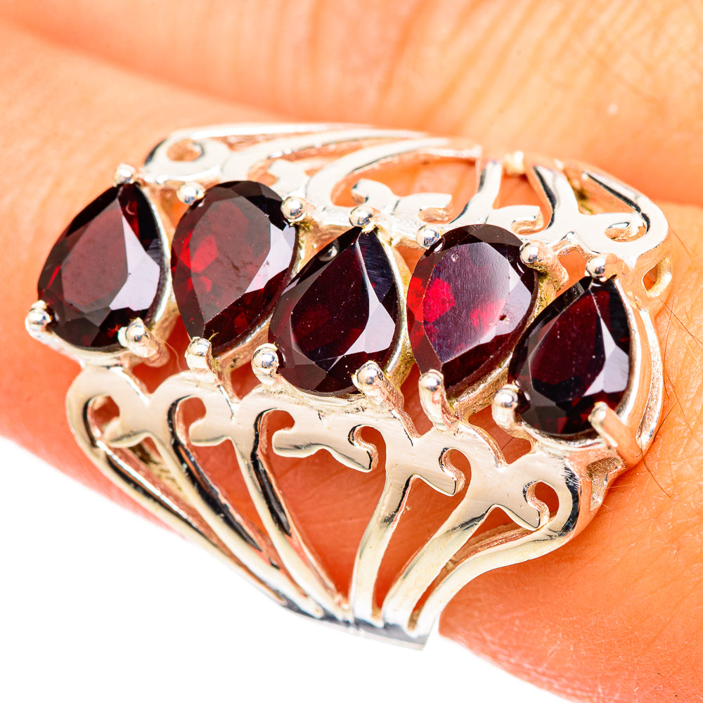 Garnet Rings handcrafted by Anasilvercos - RING114710