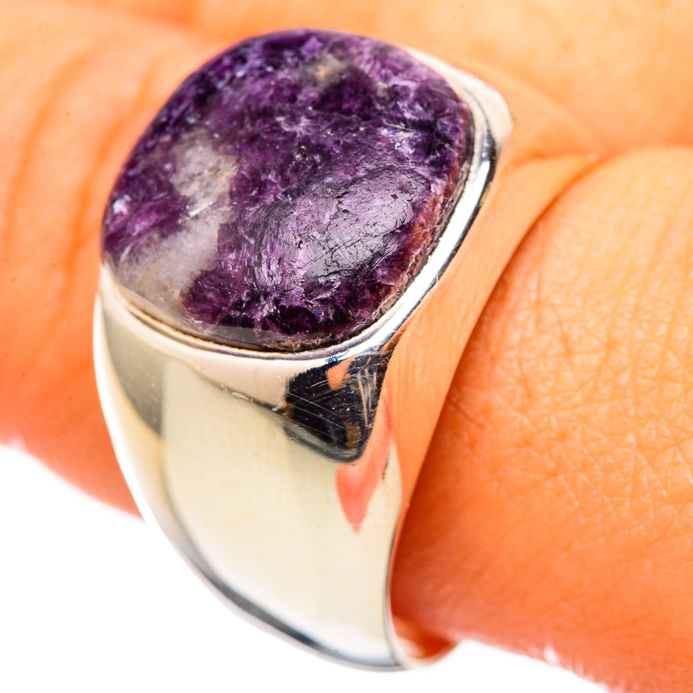 Charoite Rings handcrafted by Anasilvercos - RING114712