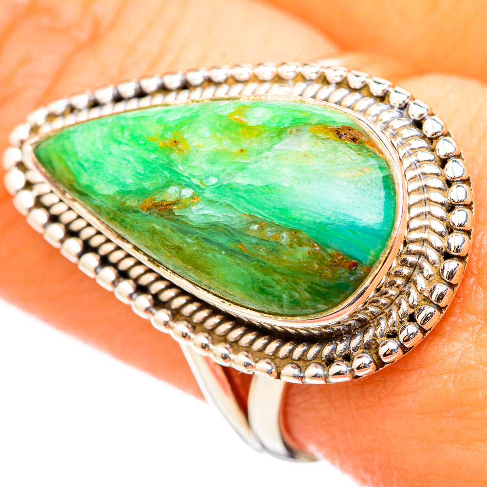 Peruvian Opal Rings handcrafted by Anasilvercos - RING114726