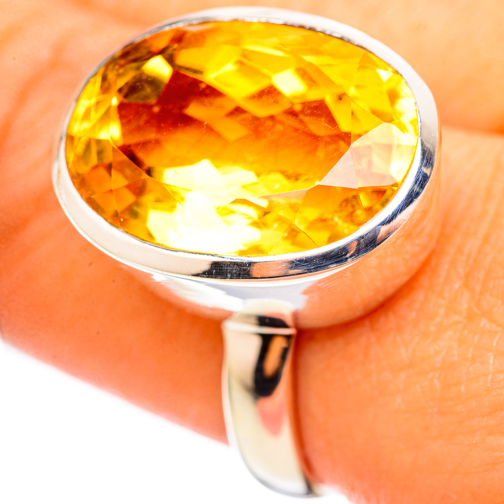 Citrine Rings handcrafted by Anasilvercos - RING114728