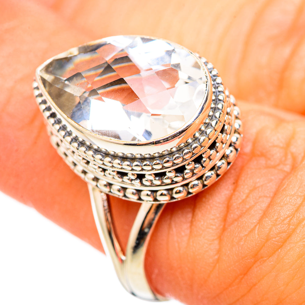 White Quartz Rings handcrafted by Anasilvercos - RING114740