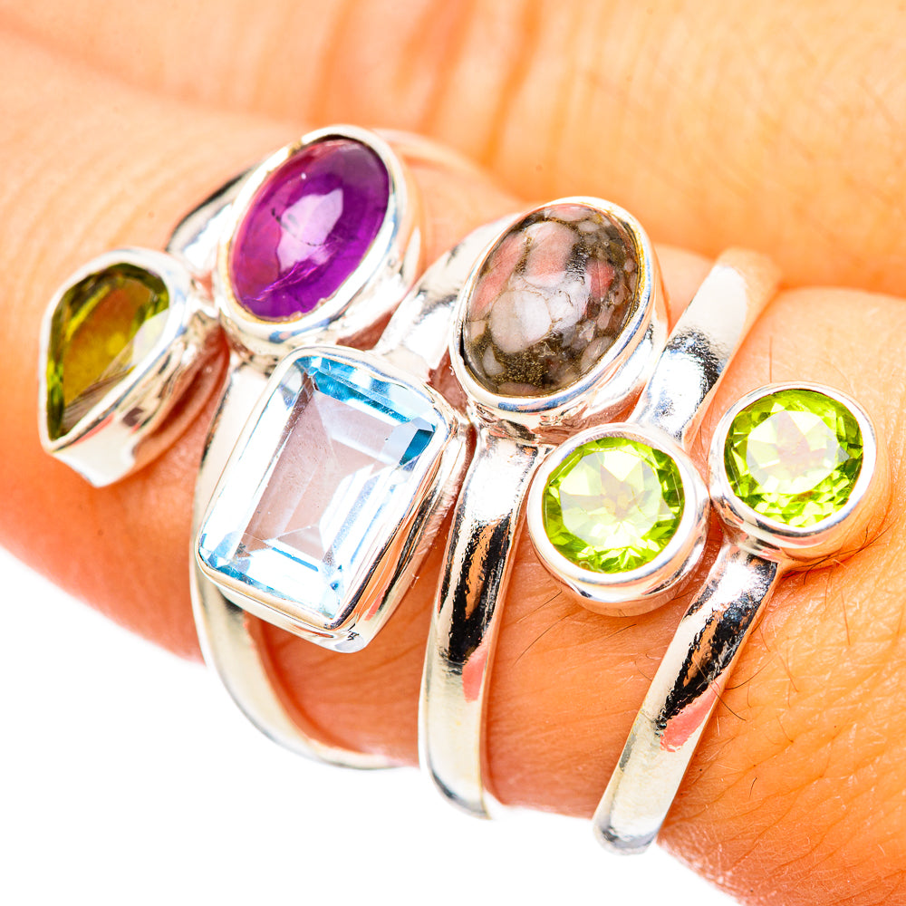 Multi-Stone Rings handcrafted by Anasilvercos - RING114742