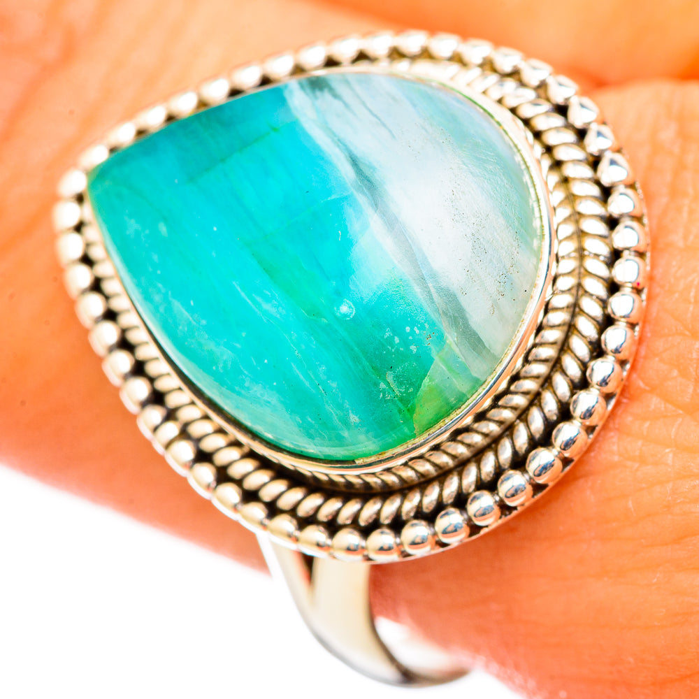 Peruvian Opal Rings handcrafted by Anasilvercos - RING114753