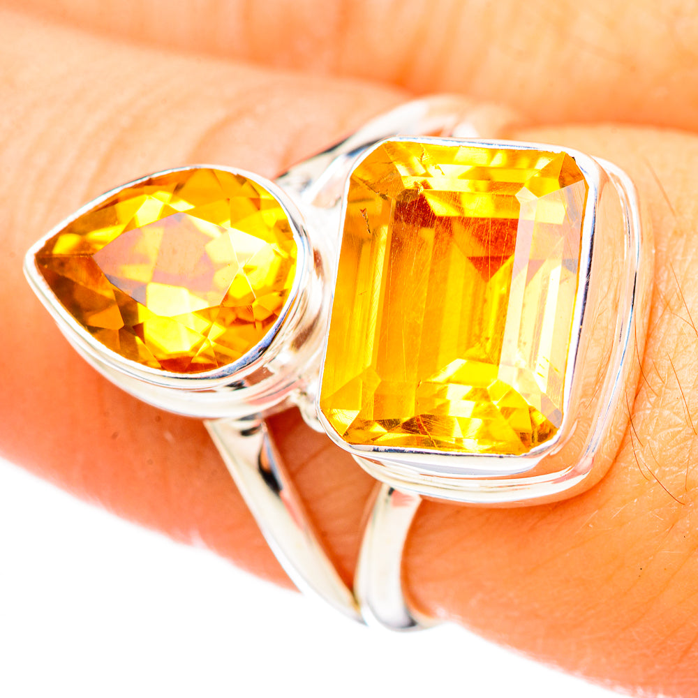 Citrine Rings handcrafted by Anasilvercos - RING114756