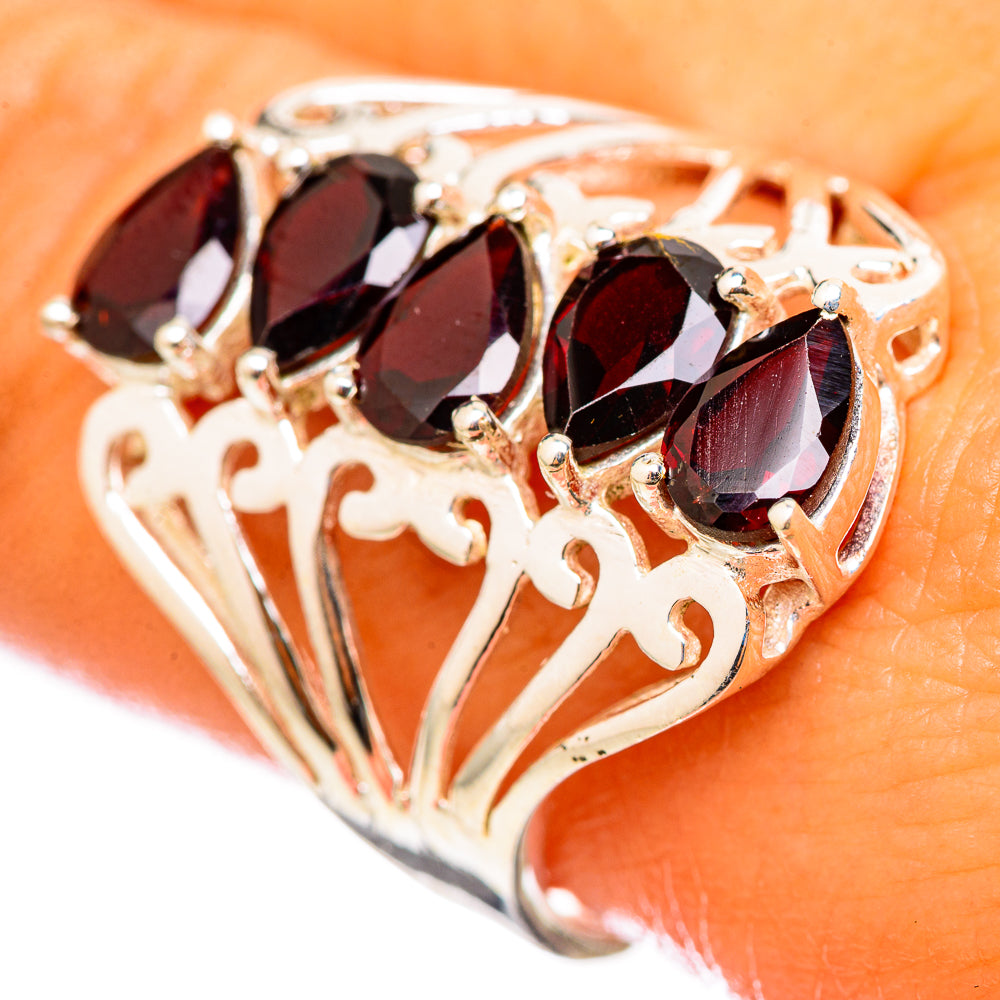 Garnet Rings handcrafted by Anasilvercos - RING114782